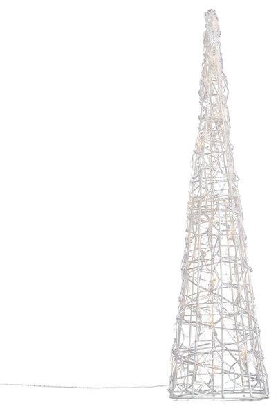 Božično drevo prozorno 60 cm vklj. LED IP44 - Coni