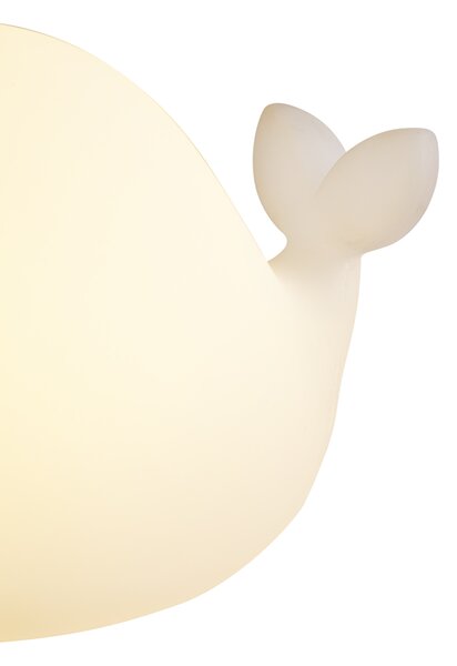 Namizna svetilka bela 30 cm vklj. LED zatemnilna IP54 polnilna - Baby Whale