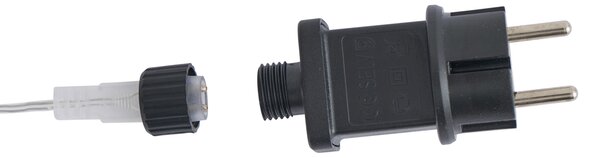 Božično drevo belo vklj. LED IP44 - Puno