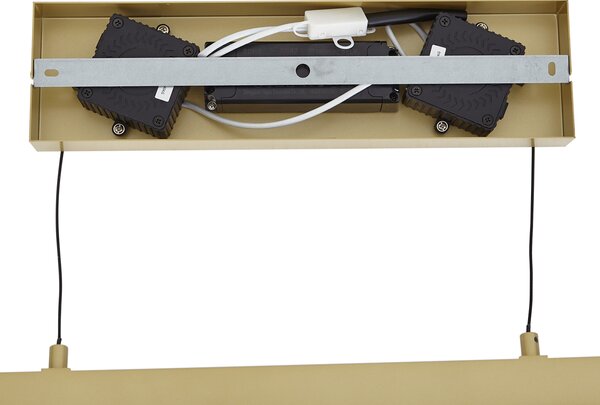Moderna viseča svetilka medenina s prozornim steklom, vklj. LED Easylift - Catch