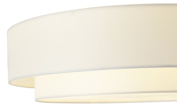 Moderna stropna svetilka bela 50cm 3-luči - Drum Duo