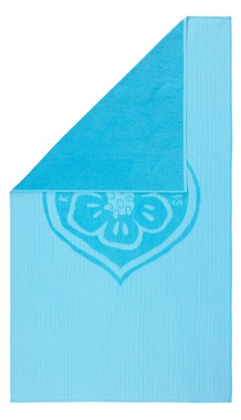 Kenzo Bombažna brisača za plažo Kenzo KHEART Turquoise 90 x 160 cm
