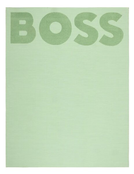 BOSS Bombažna brisača za plažo BOSS JOA Palm 140 x 180 cm