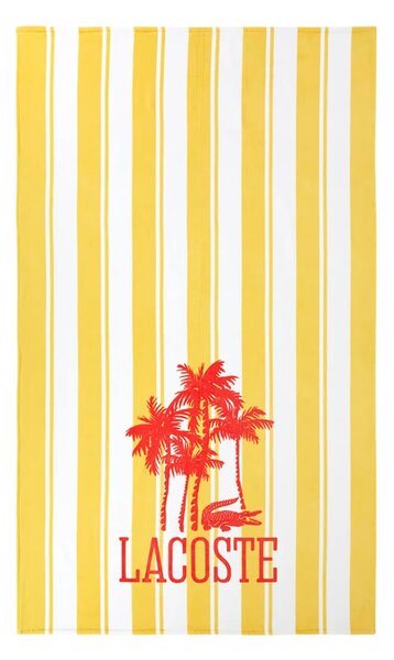 Lacoste Bombažna brisača za plažo Lacoste LFANCY 100 x 170 cm