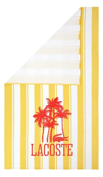 Lacoste Bombažna brisača za plažo Lacoste LFANCY 100 x 170 cm