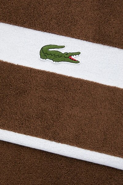 Lacoste Majhna bombažna brisača Lacoste LCASUAL Pecan 55 x 100 cm