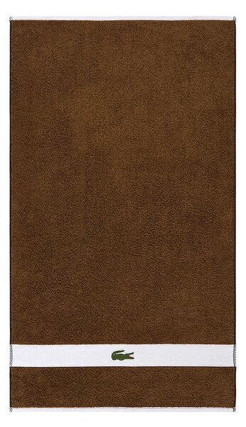 Lacoste Majhna bombažna brisača Lacoste LCASUAL Pecan 55 x 100 cm
