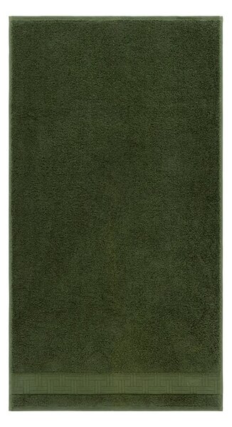 Kenzo Majhna bombažna brisača Kenzo KWEAVE Kaki 55 x 100 cm