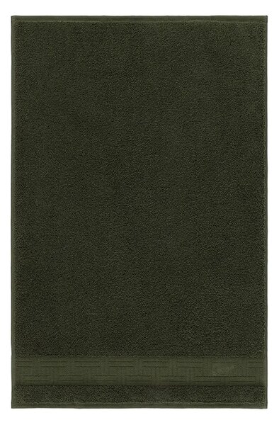 Kenzo Srednje velika bombažna brisača Kenzo KWEAVE Kaki 70 x 140 cm