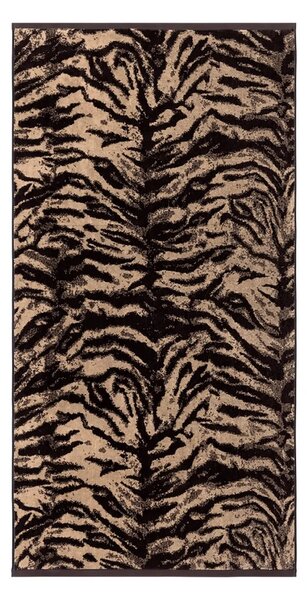 Kenzo Srednje velika bombažna brisača Kenzo KFAUVE Naturel 70 x 140 cm