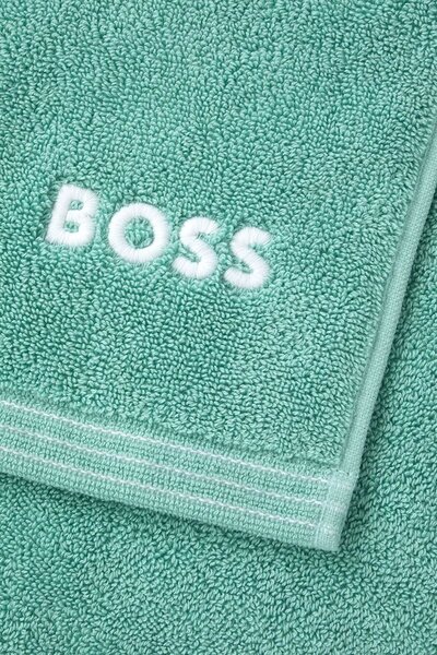 BOSS Srednje velika bombažna brisača BOSS EDGE Lagoon 70 x 140 cm