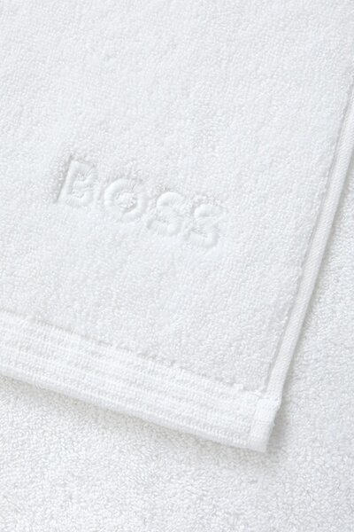 BOSS Srednje velika bombažna brisača BOSS EDGE White 70 x 140 cm