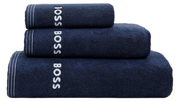BOSS Srednje velika bombažna brisača BOSS EDGE Galaxy 70 x 140 cm