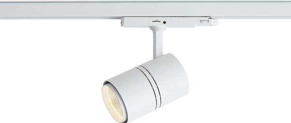 Sodobni reflektor za tirnice bele barve za 3-fazne tirnice vklj. LED - 3-Phase Ruler