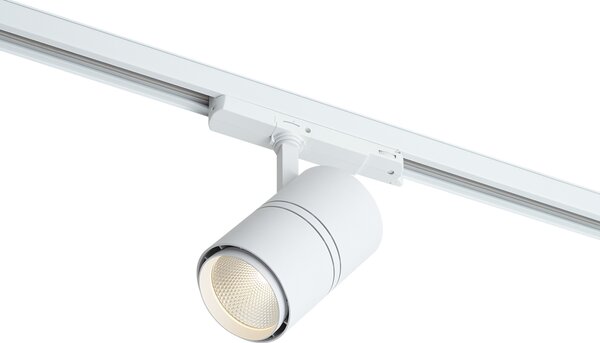 Sodobni reflektor za tirnice bele barve za 3-fazne tirnice vklj. LED - 3-Phase Ruler