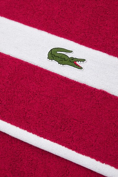 Lacoste Velika bombažna brisača Lacoste LCASUAL Bigarreau 90 x 150 cm