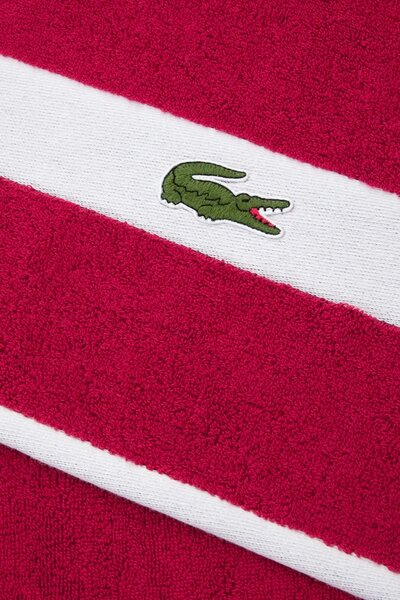 Lacoste Srednje velika bombažna brisača Lacoste LCASUAL Bigarreau 70 x 140 cm
