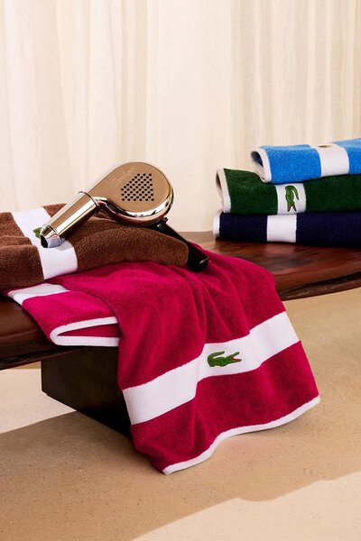 Lacoste Majhna bombažna brisača Lacoste LCASUAL Bigarreau 55 x 100 cm
