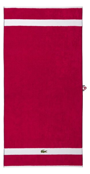 Lacoste Srednje velika bombažna brisača Lacoste LCASUAL Bigarreau 70 x 140 cm