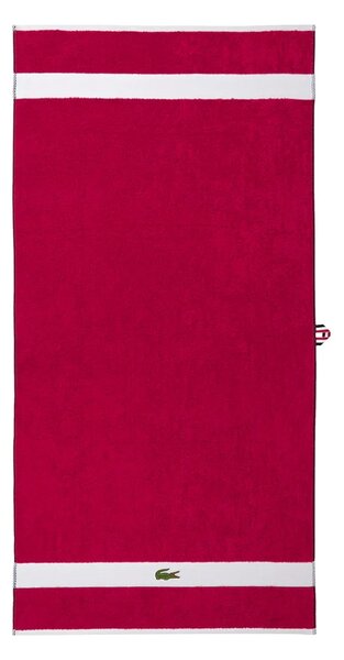 Lacoste Velika bombažna brisača Lacoste LCASUAL Bigarreau 90 x 150 cm