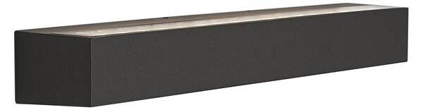 Industrijska zunanja stenska svetilka črna 55cm vklj. LED IP65 - Hannah