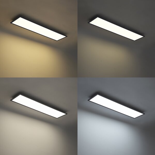 LED panel črn pravokoten vklj. LED 3-stopenjsko zatemnitev - Reeves