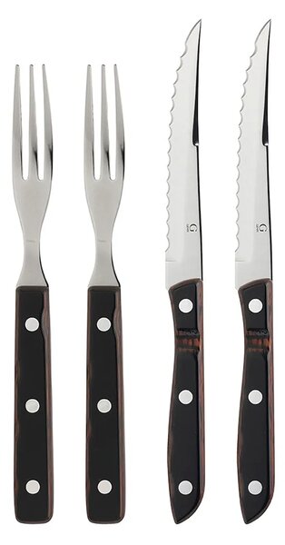 Gense Komplet jedilnega pribora za zrezke za 2 osebi Gense Old Farmer 25 x 10,9 x 5,4 cm 4-pack