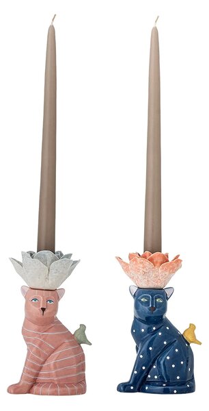 Bloomingville Dekorativen svečnik Bloomingville Eri 9,5 x 17 x 9 cm 2-pack