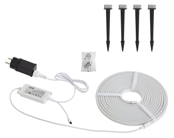 Pametni LED trak 5 metrov CCT 30W 350 lm 2700 - 6500K IP44 Vklj. z zemeljskimi zatiči