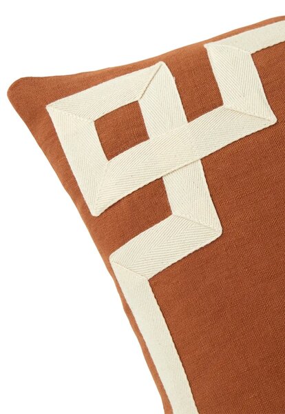 Olivier Desforges Lanena dekorativna prevleka za blazino Olivier Desforges ACHILLE Caramel 45 x 45 cm
