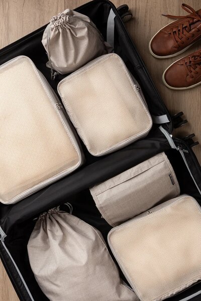 Bigso Box of Sweden Komplet potovalnih organizatorjev Bigso Box of Sweden Travel Collection 6-pack