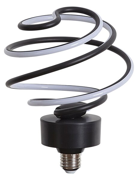 E27 LED okrasna žarnica črna spirala 6W 370 lm 3000K