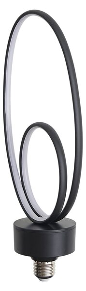 E27 LED okrasna žarnica črna 6W 450 lm 3000K