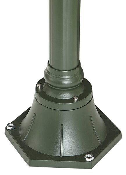 Klasična zunanja svetilka temno zelena 235 cm 2-luči IP44 - Berta