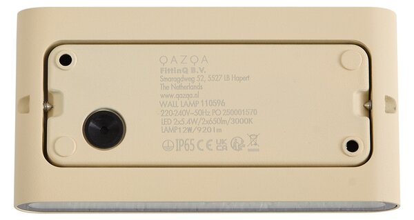 Moderna zunanja stenska svetilka bež 17,5 cm vklj. LED IP65 - Batt
