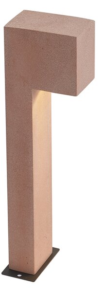 Moderna zunanja stebrna svetilka terakota 65 cm IP44 - Pompei