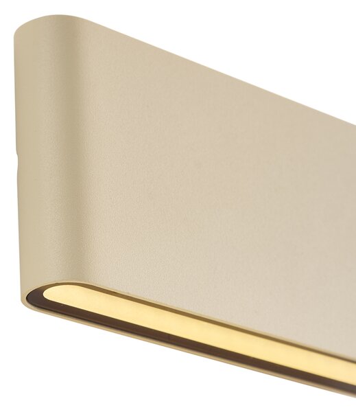 Moderna zunanja stenska svetilka bež 17,5 cm vklj. LED IP65 - Batt