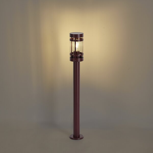 Moderna zunanja svetilka temno rdeča 80 cm IP44 - Gleam