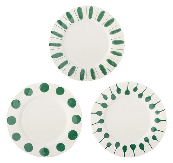 Bloomingville Komplet plitvih krožnikov Bloomingville Linora 28 cm 3-pack