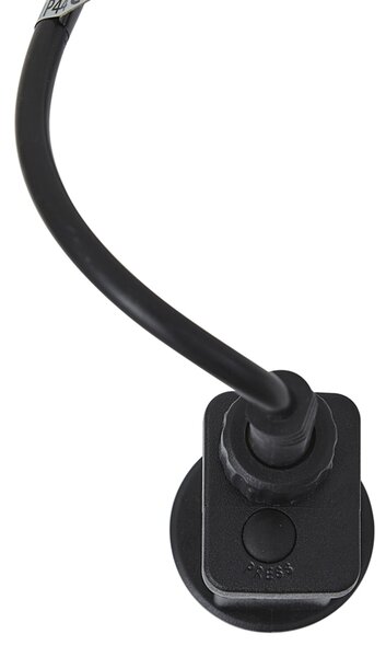 Stoječa zunanja svetilka bela 80 cm vklj. LED IP44 - Fungi
