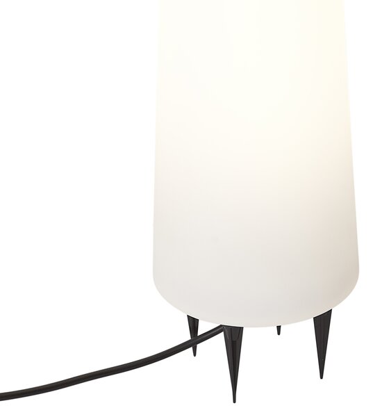 Stoječa zunanja svetilka bela 80 cm vklj. LED IP44 - Fungi