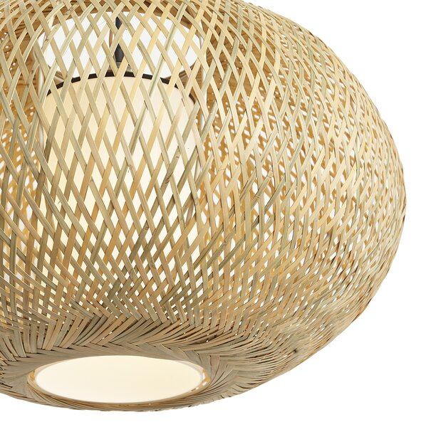 Japandi viseča svetilka bambus 50cm IP44 - Moana