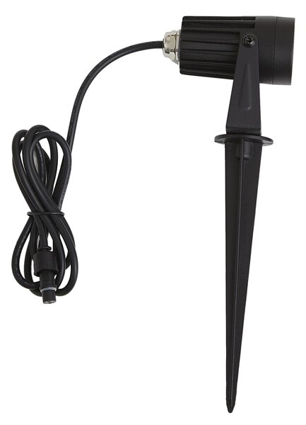Sodobni 12V reflektor črn vklj. LED IP67 - Voltaire Pico