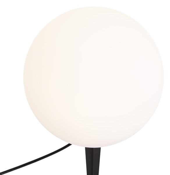 Moderna zunanja svetilka 12V bela 20 cm vklj. LED IP65 - Voltaire Luno
