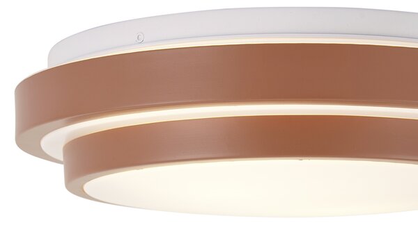 Sodobna stropna svetilka Sienna z belo, 34 cm, z 2 lučmi, IP44 - Walden