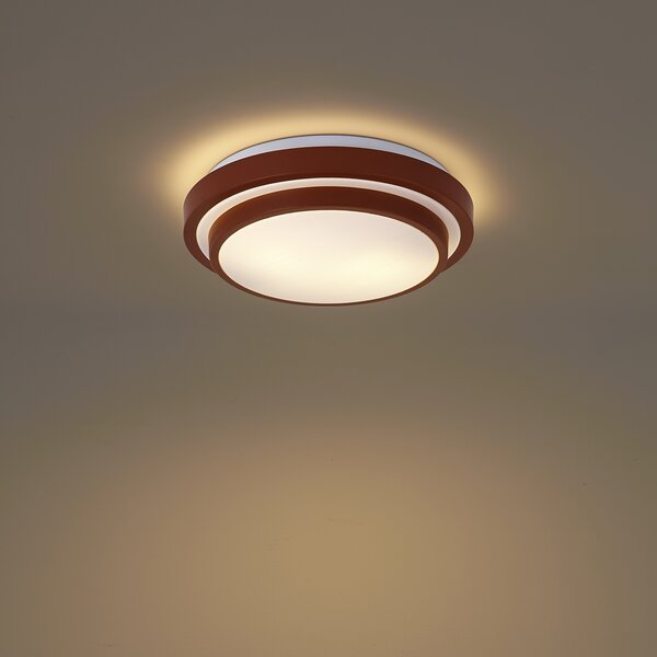 Sodobna stropna svetilka Sienna z belo, 34 cm, z 2 lučmi, IP44 - Walden