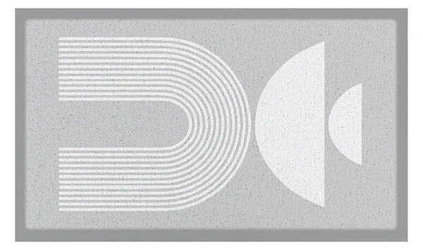 Artsy Doormats Krpa Artsy Doormats Grey Half Moon 70 x 40 cm
