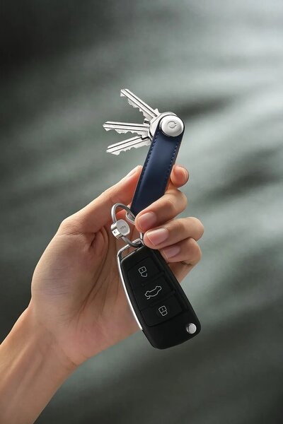 Orbitkey Usnjen etui za ključe Orbitkey Matte Leather 8,6 x 2,2 cm