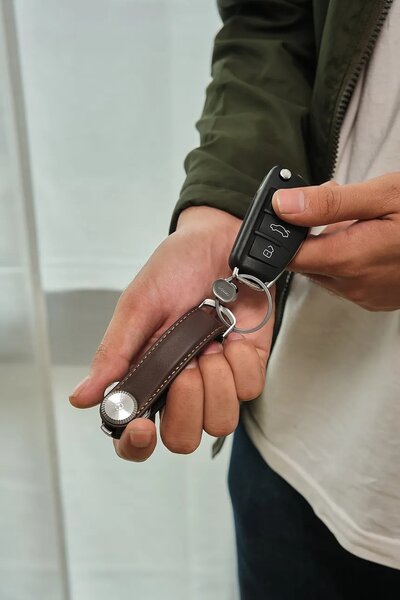 Orbitkey Usnjen etui za ključe Orbitkey Pro Leather 9,3 x 3,5 cm