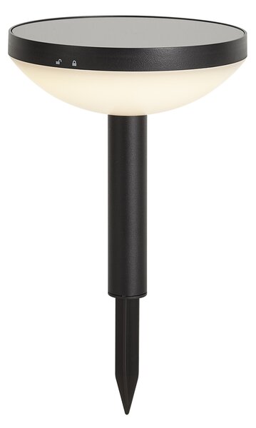 Komplet 3 reflektorjev s konico črne barve vklj. LED Solar IP44 - Solar